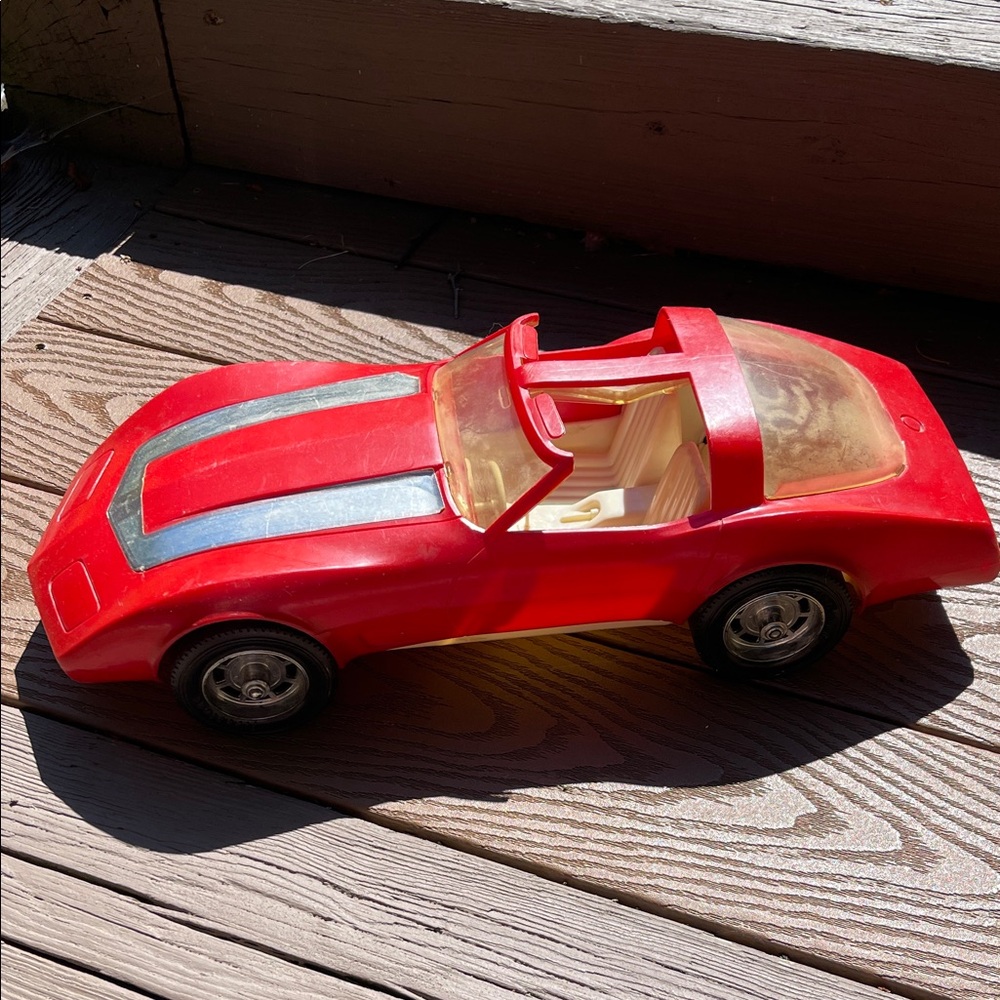 🏁 Vintage Gay Toys Plastic Corvette🚘